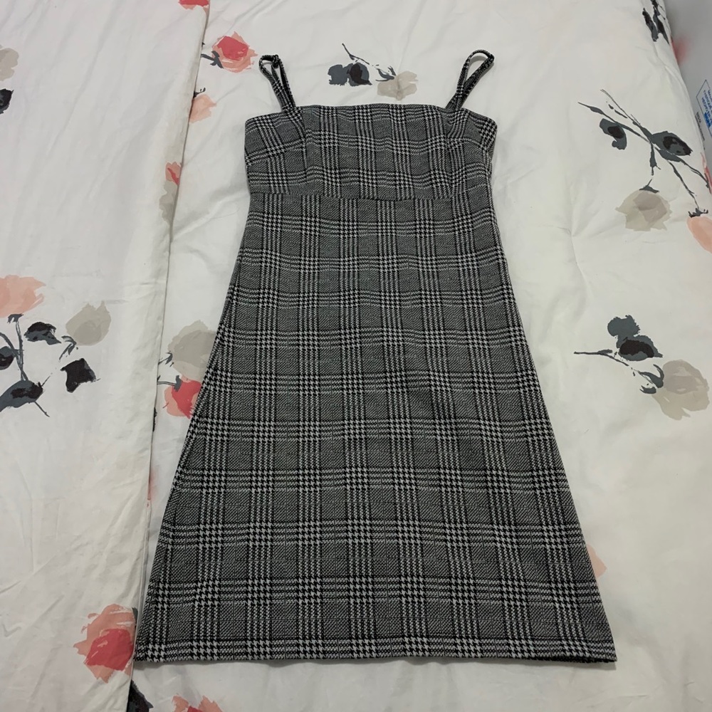 Black Plaid Dress